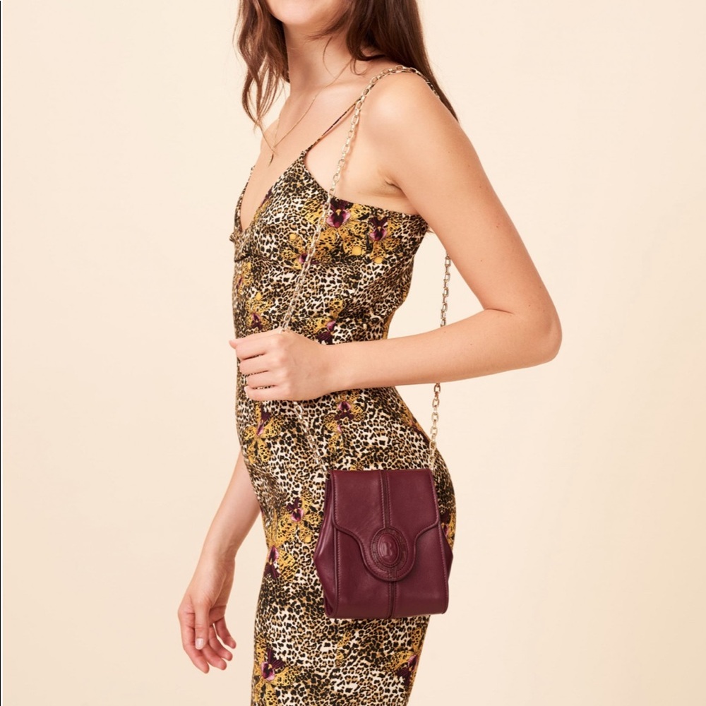 Rouje Cheri Burgundy Mini Handbag